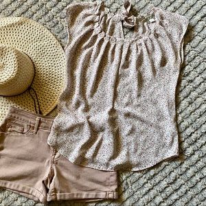 Lauren Conrad Pleated Blouse